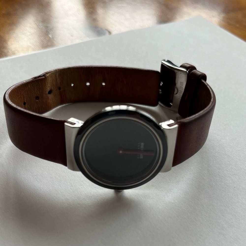 Bering Classic Black and Silver Watch - water resistant, sapphire glass